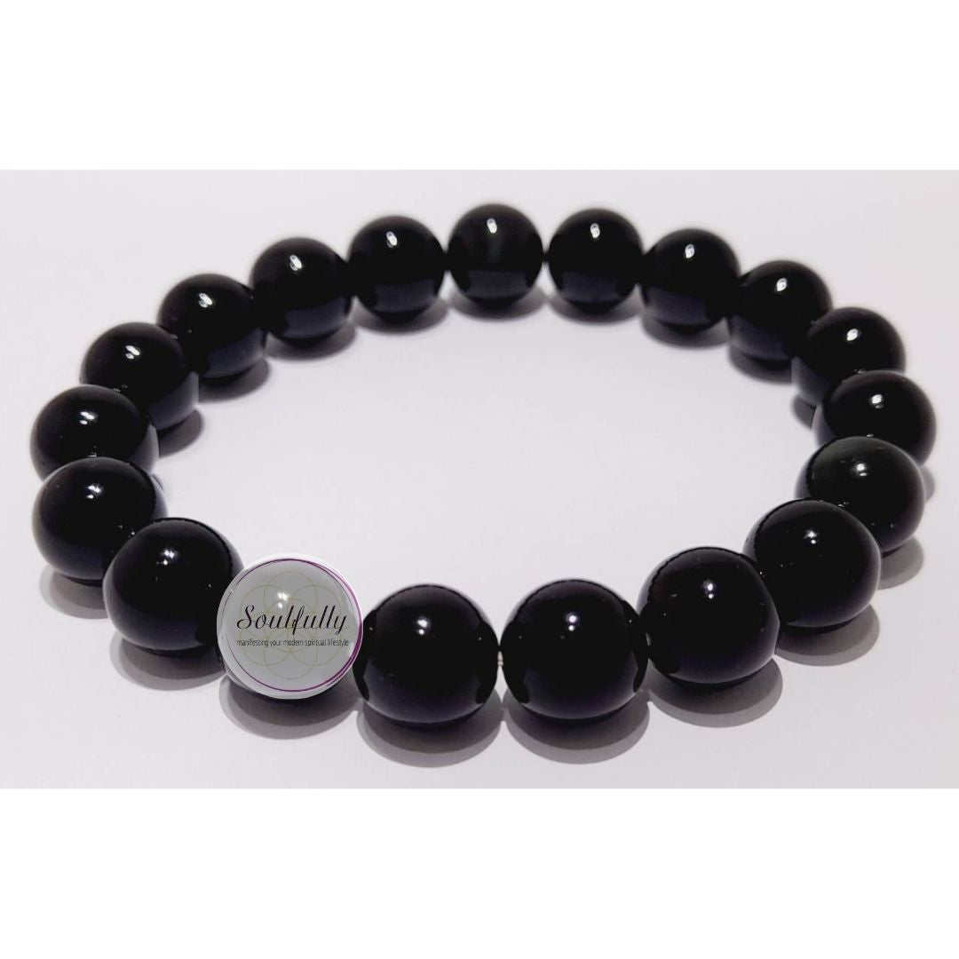 Obsidian, Rainbow Obsidian (Mexican) Bracelet