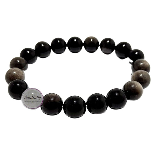 Obsidian. Silversheen Obsidian Bracelet