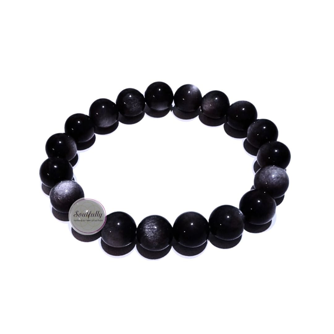 Obsidian. Silversheen Obsidian Bracelet