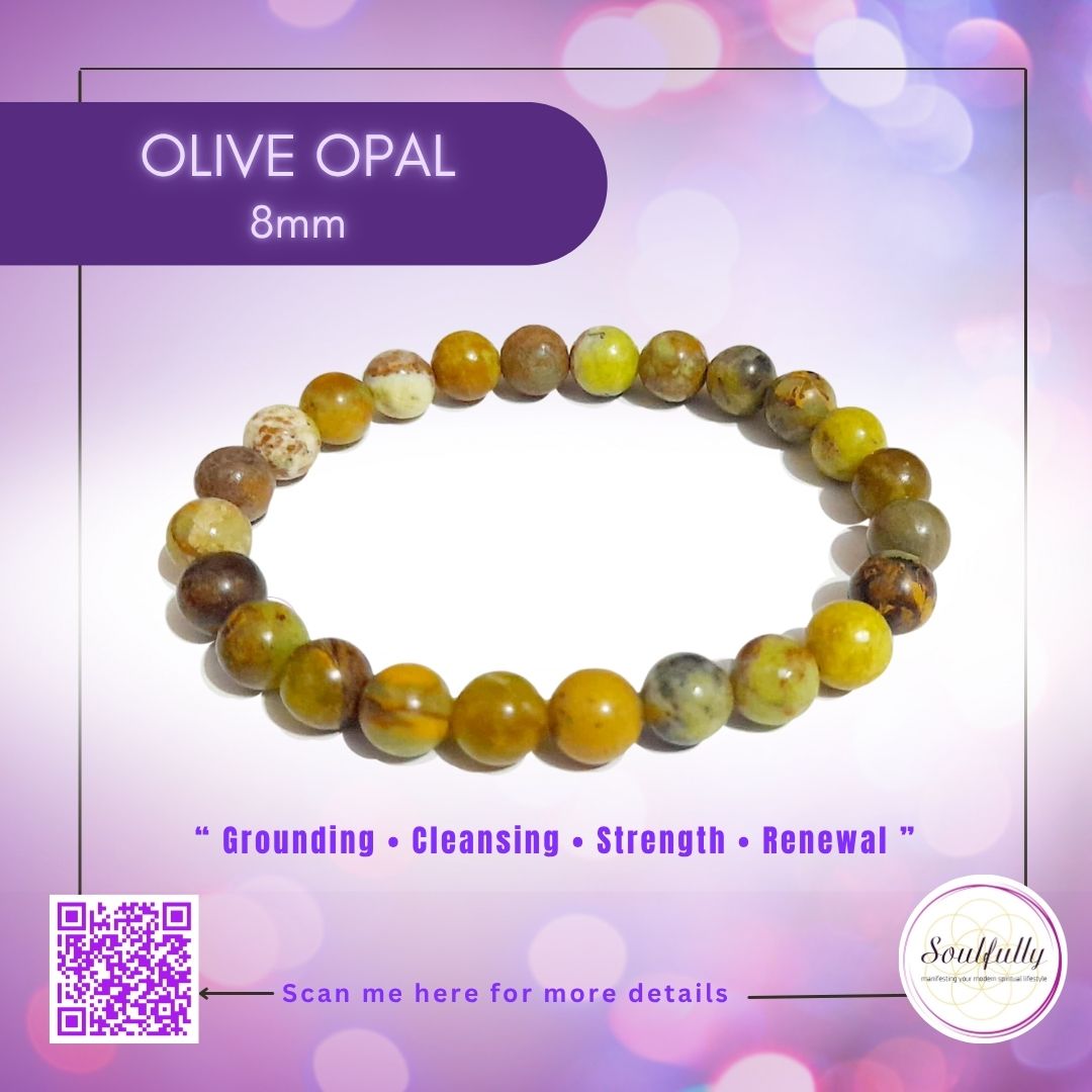 Opal, Olive Opal Bracelet
