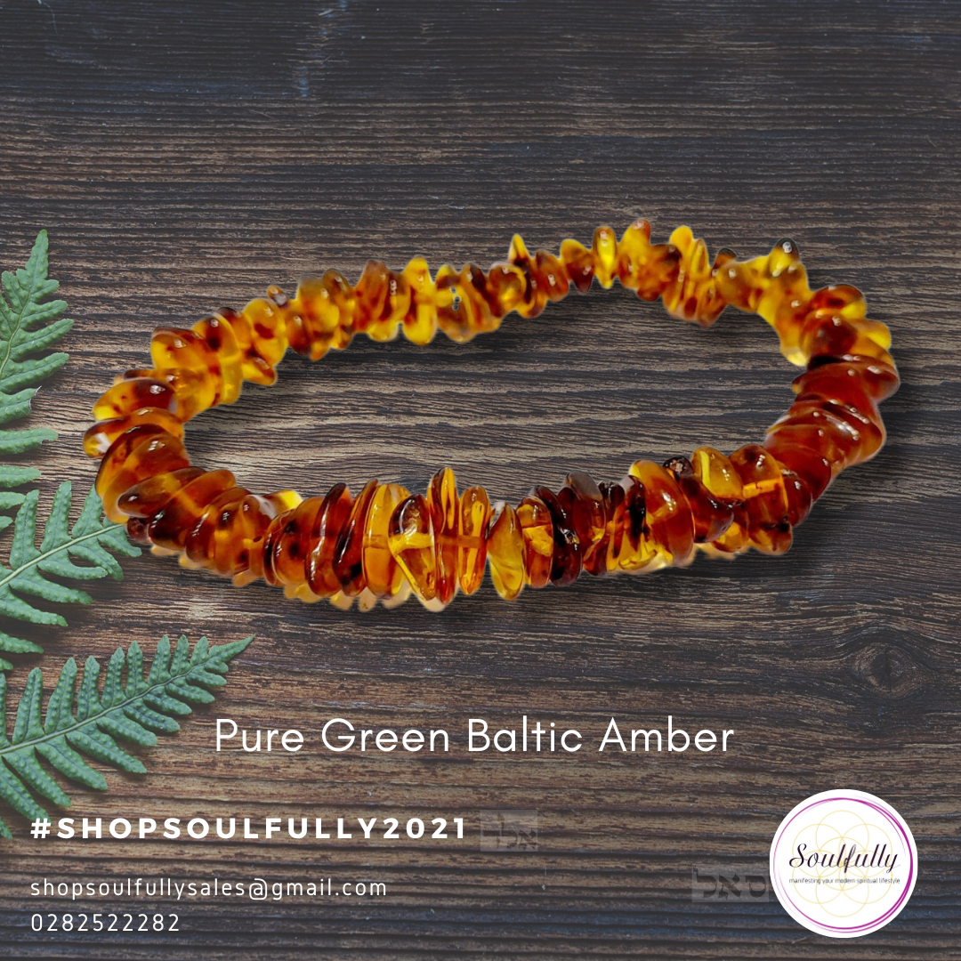 Amber Baltic Pure Green Bracelet