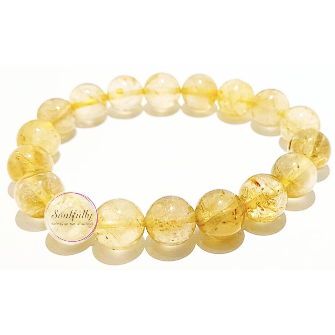 Quartz, Rutilated or Rutile Quartz Bracelet