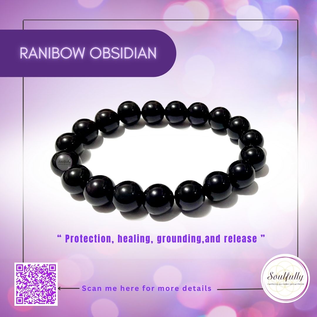 Obsidian, Rainbow Obsidian Bracelet