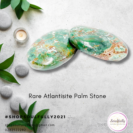 RARE Atlantisite Palm Stones