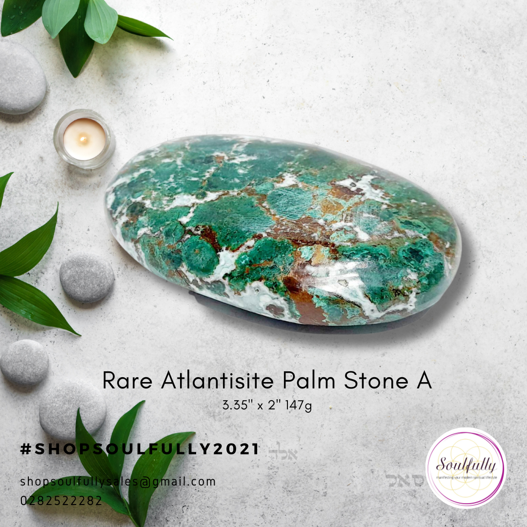 RARE Atlantisite Palm Stones