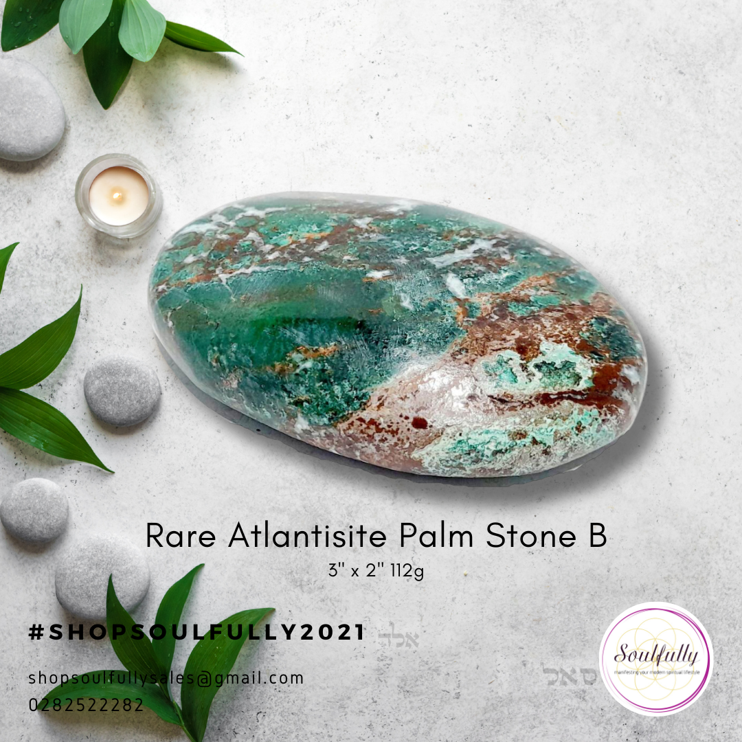 RARE Atlantisite Palm Stones