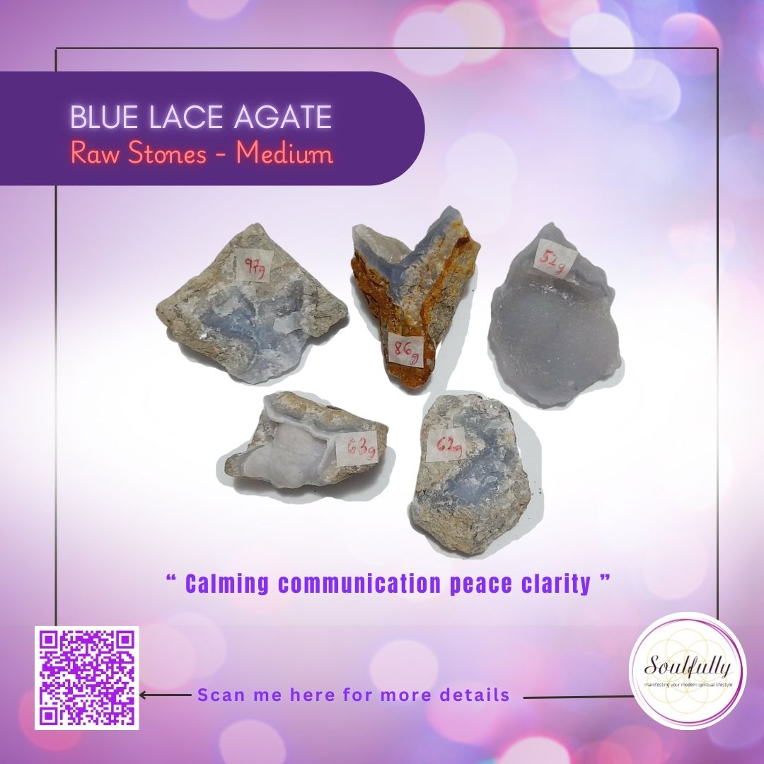 Blue Lace Agate Raw Stone
