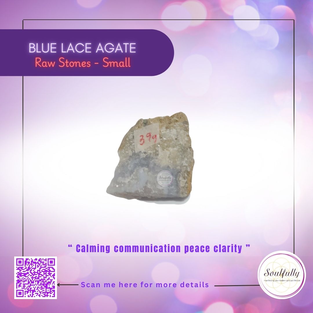 Blue Lace Agate Raw Stone