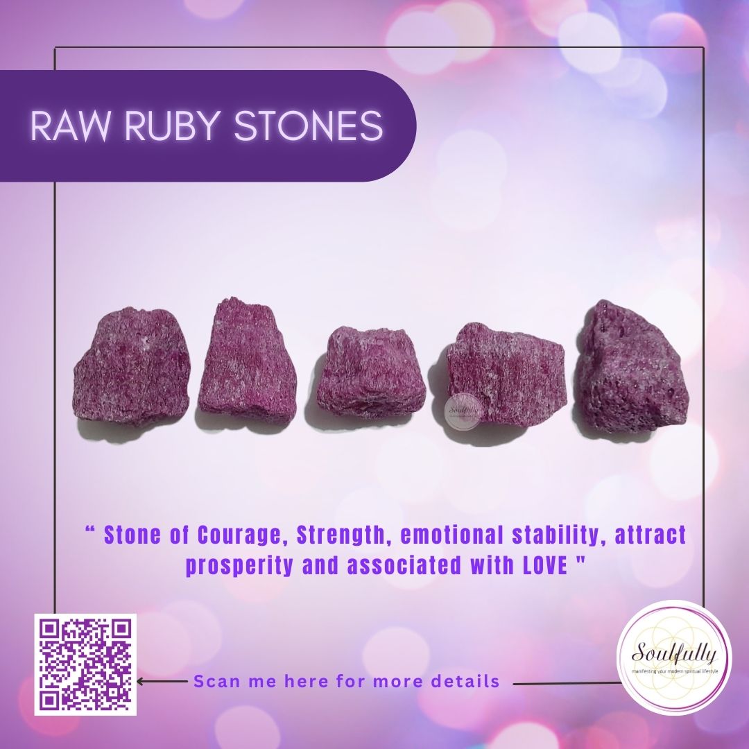 Raw RUBY Stones