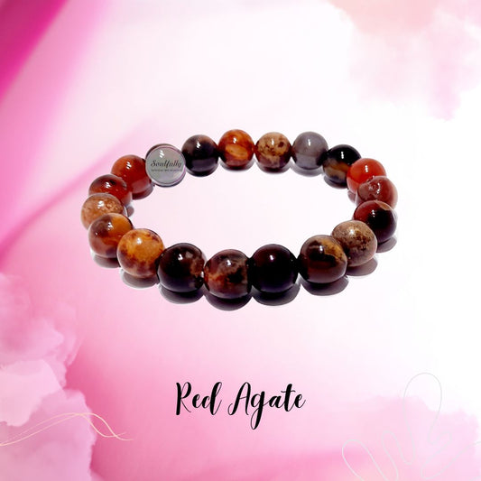 Agate, Red Agate Bracelet