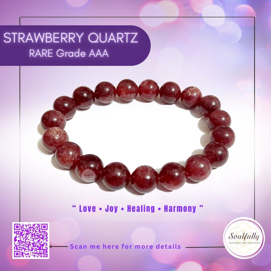 Quartz, Strawberry Quartz Bracelet