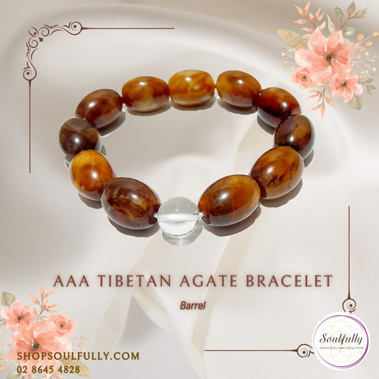 Agate, Tibetan Agate (RARE) Bracelet